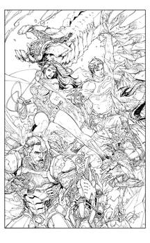 Superman 16 Cover Inks