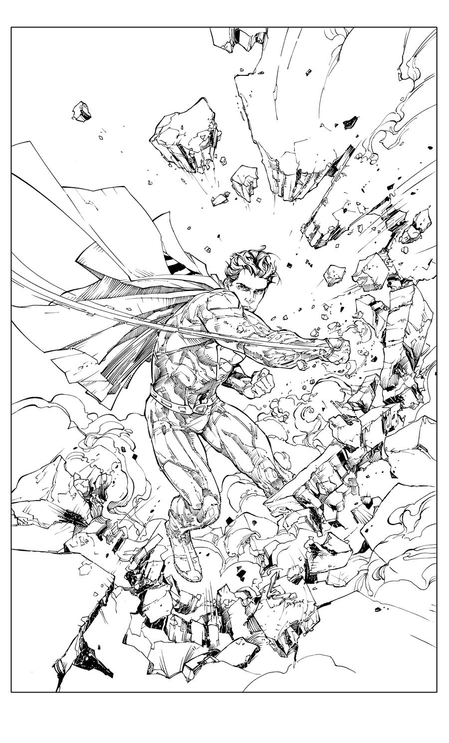 Superman 13Cover Inks