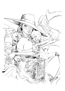 Madame Mirage Cover #1 Inks