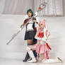 Sailor Pluto and Sailor Chibi Moon