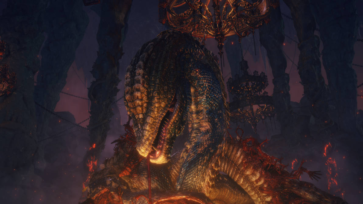 God Devouring Serpent by PrimalElf1512 on DeviantArt