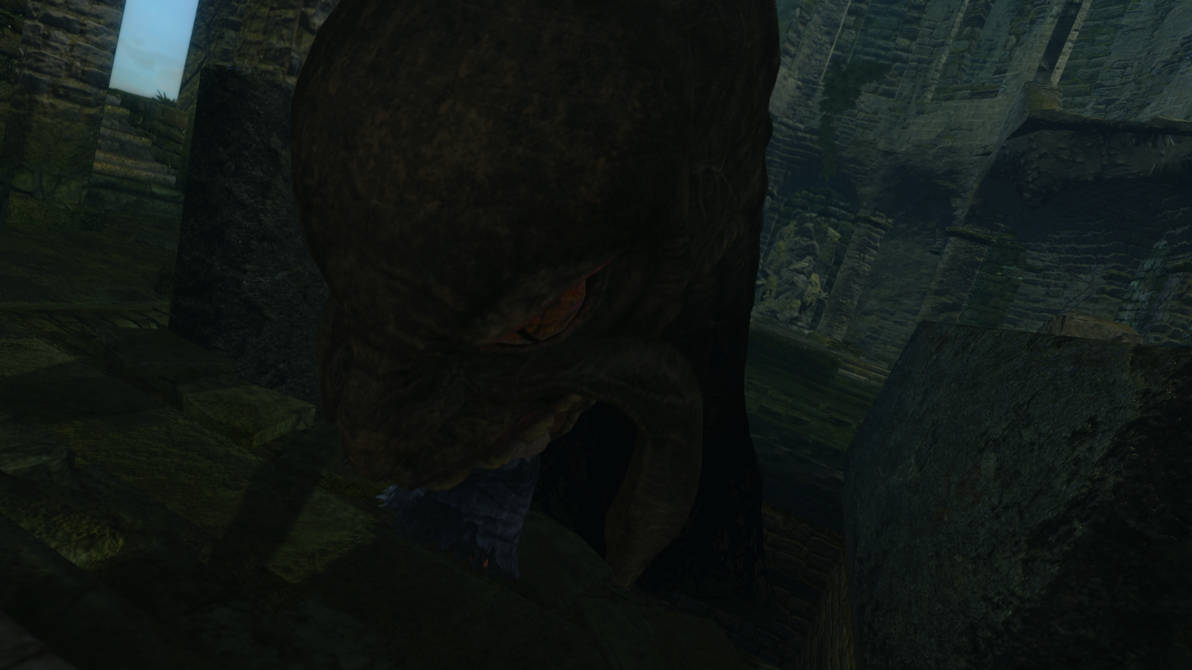 Frampt eating me (that's not really it) (2) by PrimalElf1512 on DeviantArt