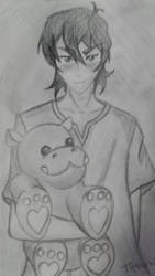 Keith with Hippo Plush