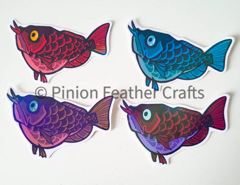 Holographic Fish Stickers by Highwinds2C on DeviantArt