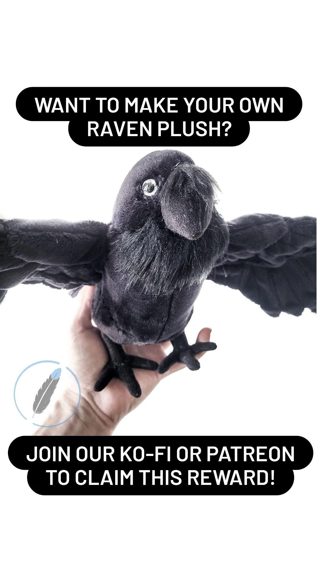 Raven plush sewing pattern by Highwinds2C on DeviantArt