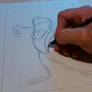 Drawing Michigan J Frog