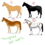 Thoroughbred Colt Adoptables - points and art!