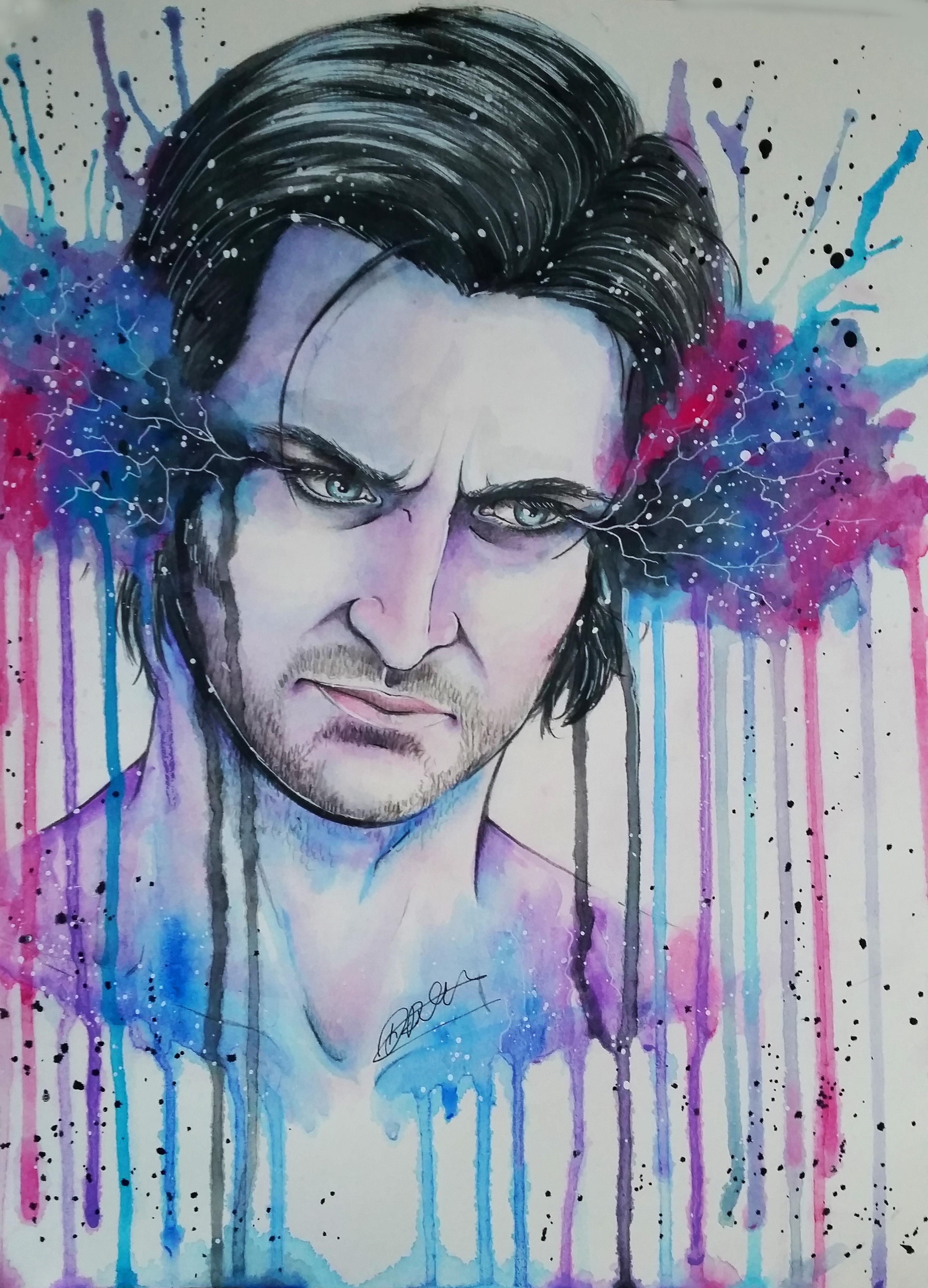 Guy of Gisborne - watercolor