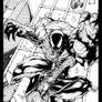 Spidey vs venom commission ink