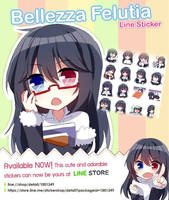 Bellezza Felutia Line Sticker 1st set