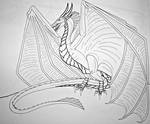 Drogon- The Winged Shadow by Saberrex