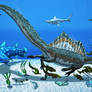 Spinosaurus aegypticus- The Sea King Color Version