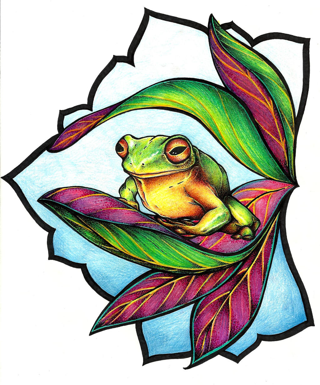 Frog Tattoo Design By Mijazaszka On Deviantart Frog Tattoo Design By Mijazaszka On Deviantart