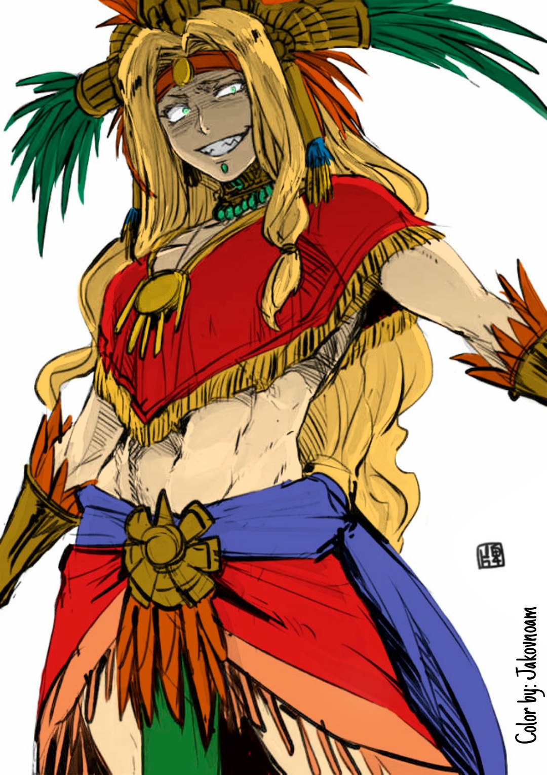 Fate Quetzalcoatl Fanart Colorized by Jakovnoam on DeviantArt Fate Quetzalcoatl Fanart Colorized by Jakovnoam on DeviantArt