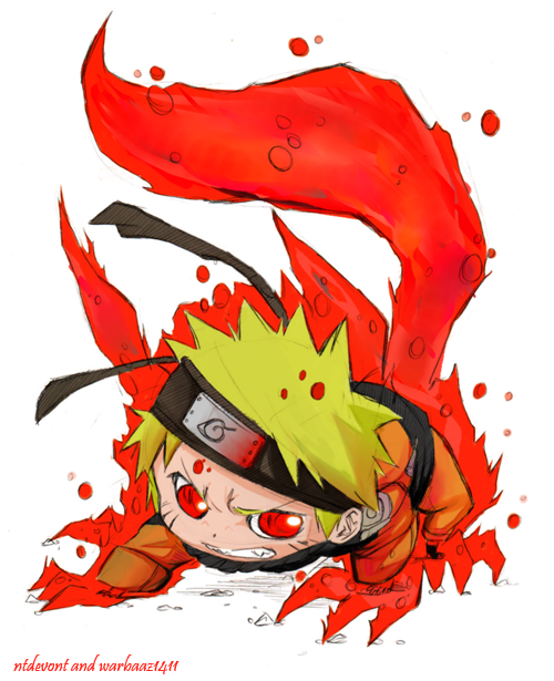 Naruto kurama Chibi nuvem akatsuki