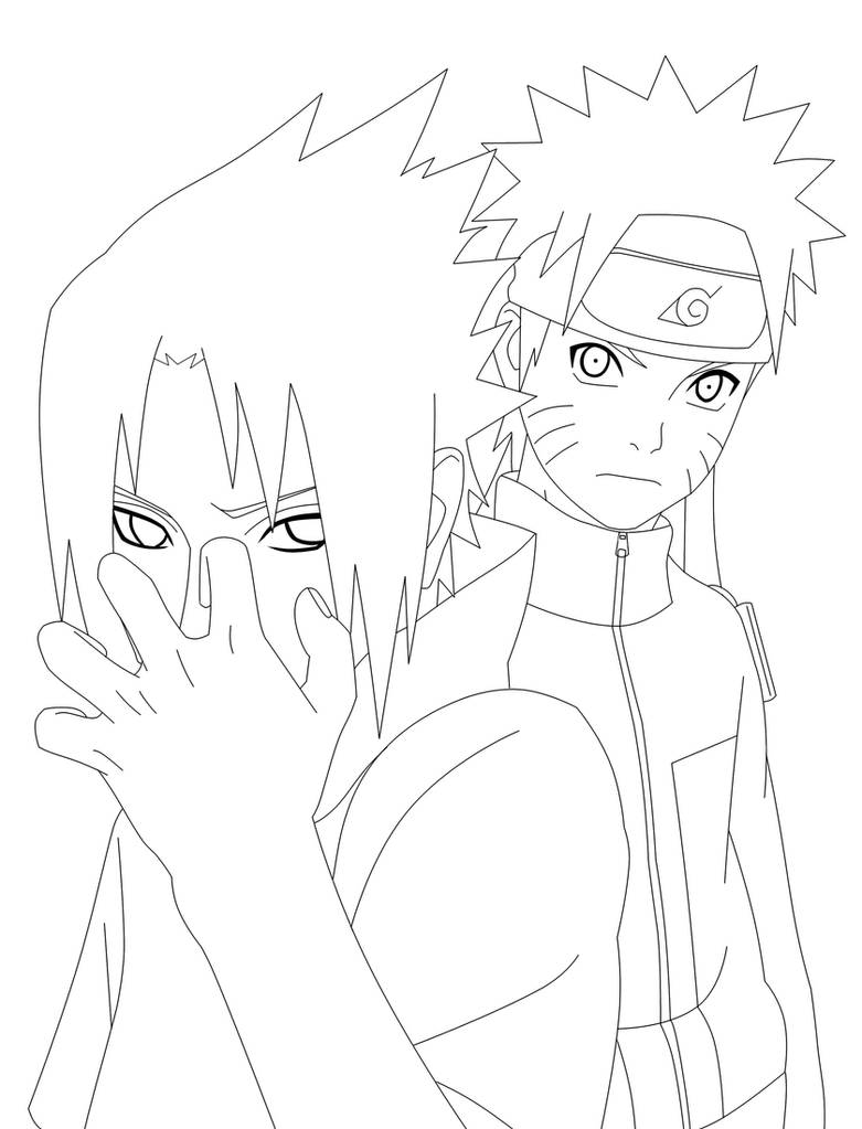 Sasuke Line Trace Sasuke and Naruto Lines by Warbaaz1411 on DeviantArt
