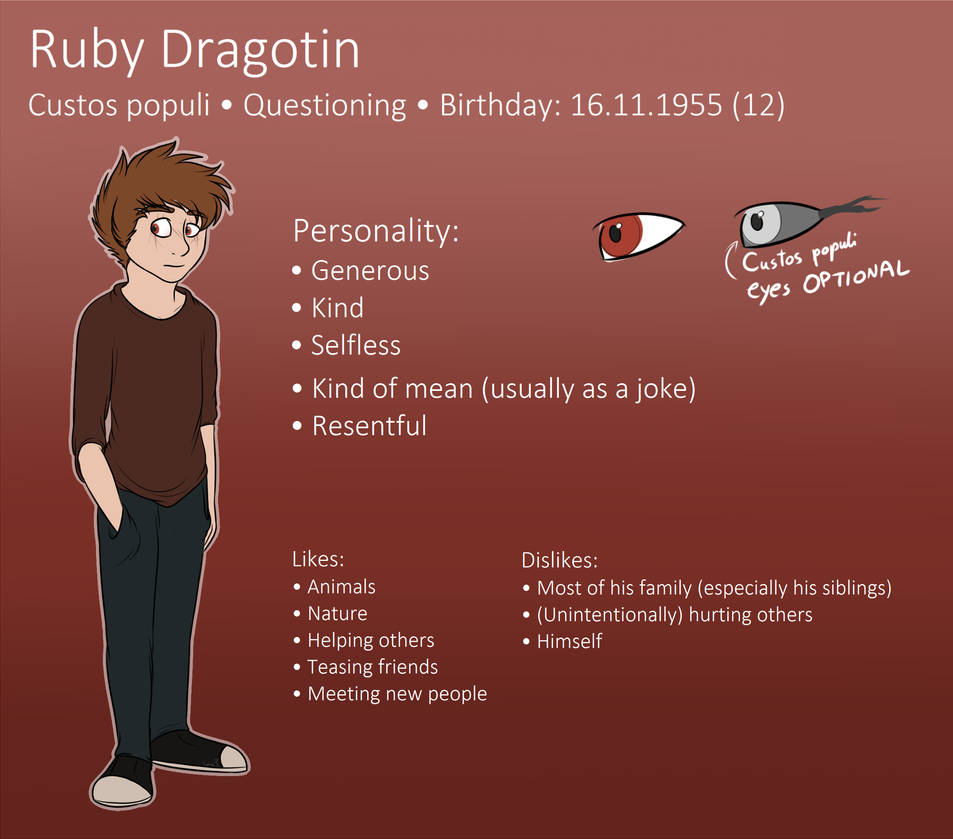 Ruby Personality Type Ruby ref sheet by Saltvenian on DeviantArt