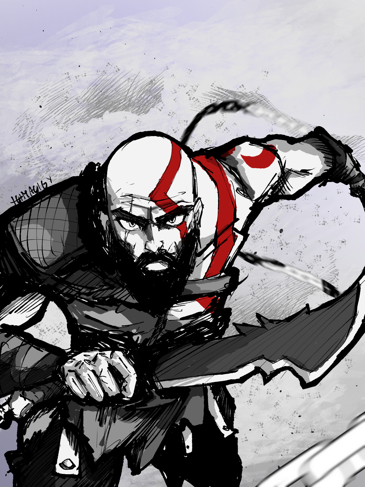 Kratos, Spartan Rage by Raivis-Draka on DeviantArt