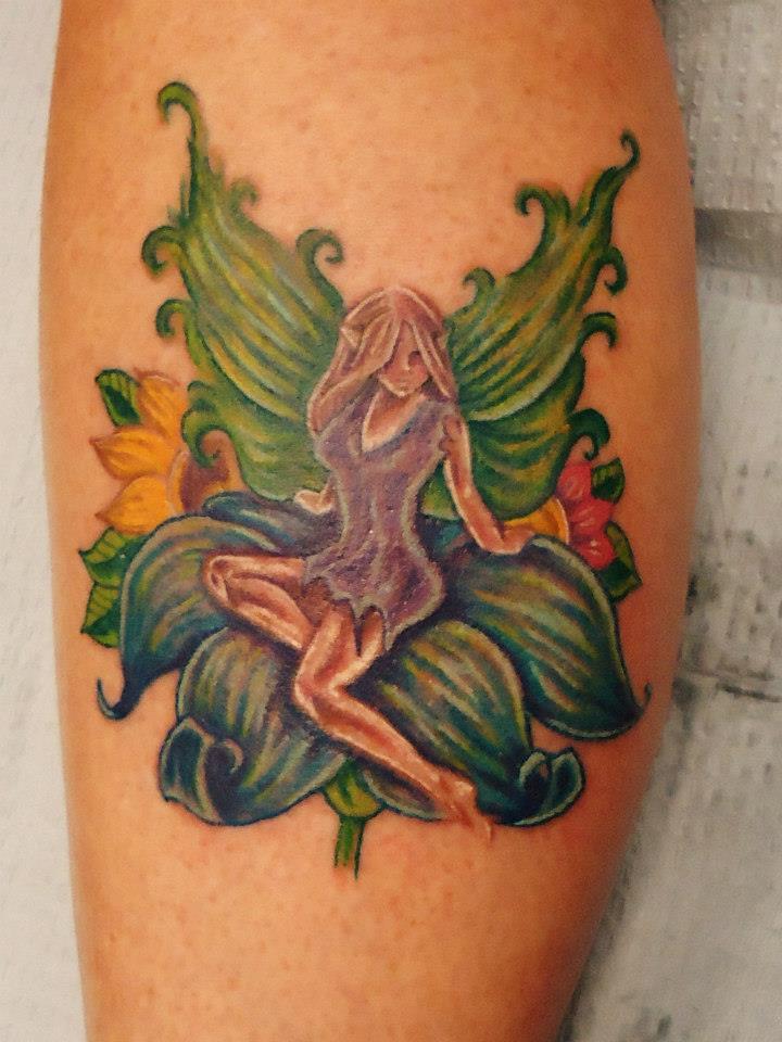 Fairy Tattoo.  No outline.