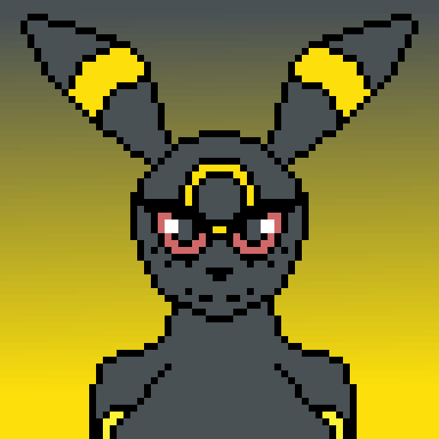 Siny Umbreon pixel art by Deniozzz on DeviantArt