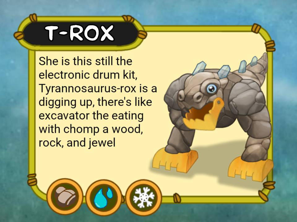 Meet the Monsters: T-Rox by yocimimaMSM on DeviantArt