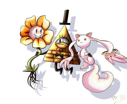 Bill Cipher,Flowey and Kyubey