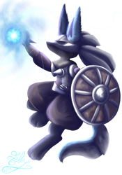 [Charity Collab]Medieval Pokemon-Warrior Lucario