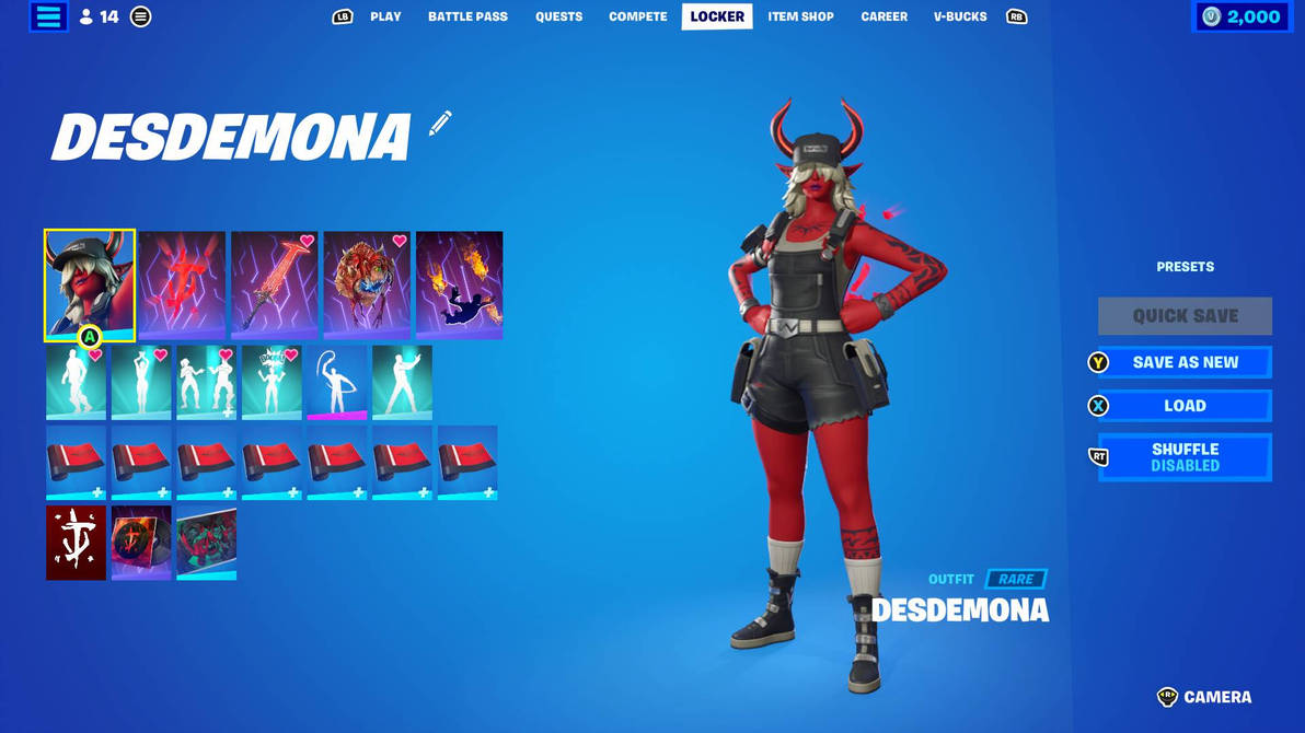 My load out for Desdemona Fortnite by queenElsafan2015 on DeviantArt
