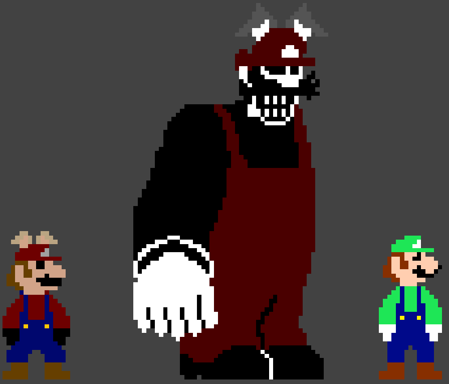 (FNAS) Nightmare Mario redisign (unofficial) by Sp0ngeyB0i on DeviantArt