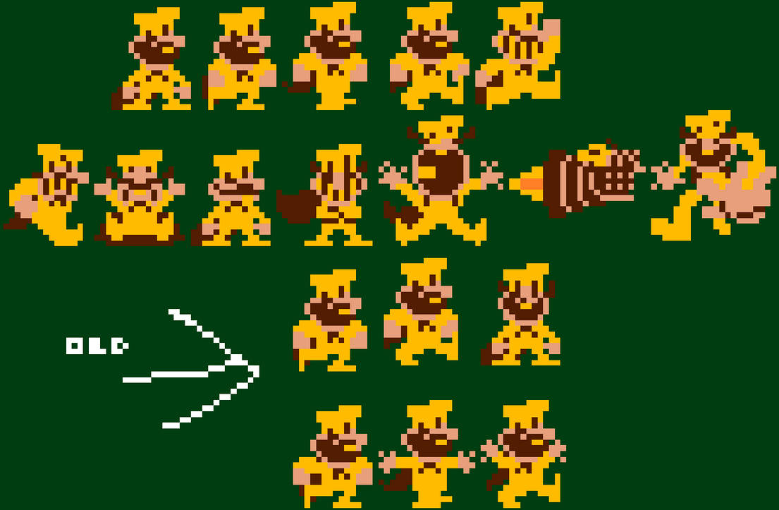 SMB1 Noise sprite sheet (outdated) by Sp0ngeyB0i on DeviantArt
