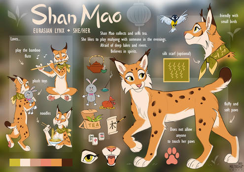 Shan Mao the lynx reference sheet 2023