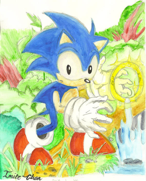 sonic with a ring by Imite-Chan on DeviantArt