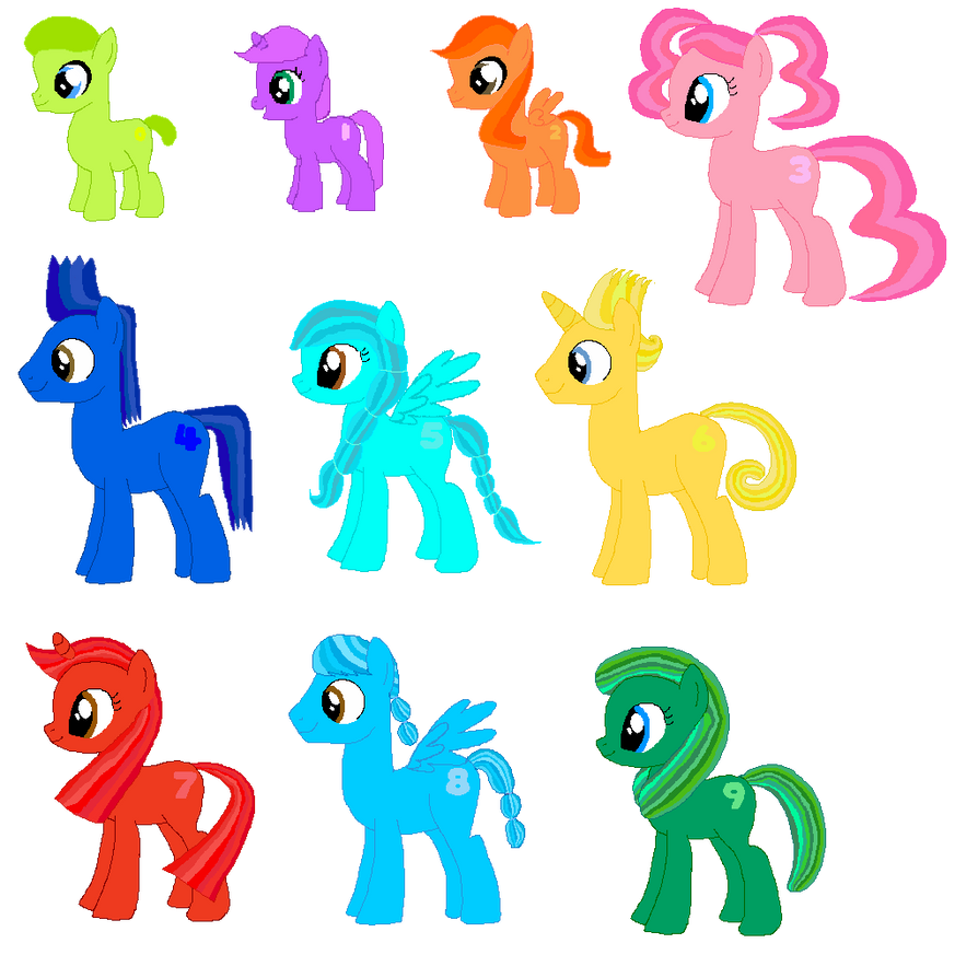 Drawception Numberjacks Ponified Numberjacks (My Version) by Majestical4729 on DeviantArt