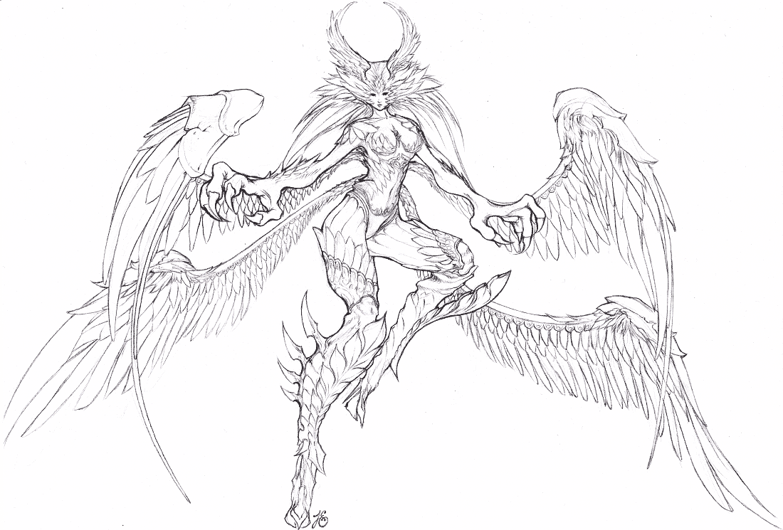 Commission: Garuda Sketch