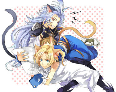 Cat fight! Neko Zidane and Kuja