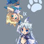 Chibi Neko Zidane and Kuja