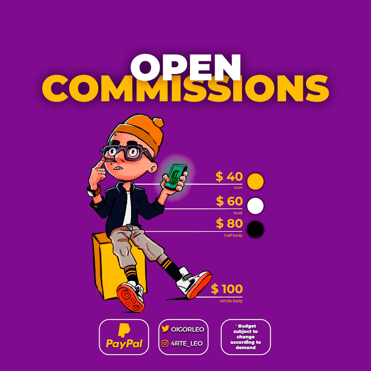 Commissionos Open Commissions by oigorleo7 on DeviantArt