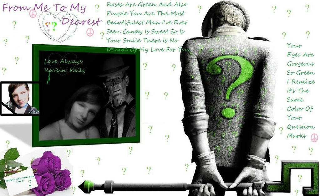 I Love Riddler Riddler and I. wallpaper by rockinkelly1998 on DeviantArt