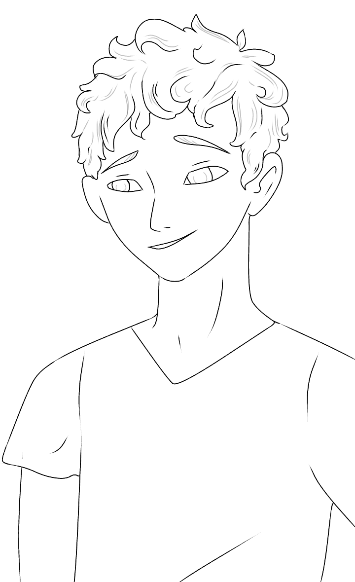 Lineart Anime Boy Short Hair by watermarksun on DeviantArt Lineart Anime Boy Short Hair by watermarksun on DeviantArt