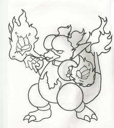 Magmar Coloring Sheet