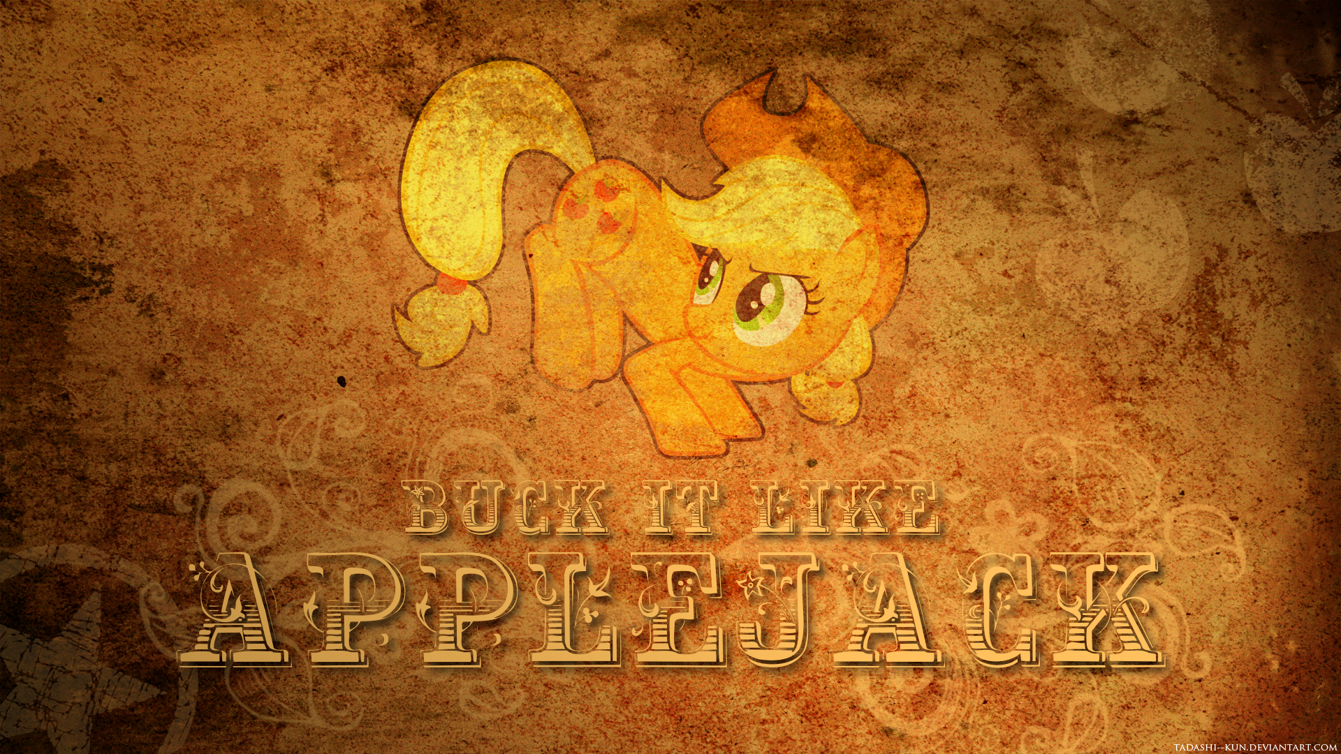 Buck it like Applejack - Wallpaper