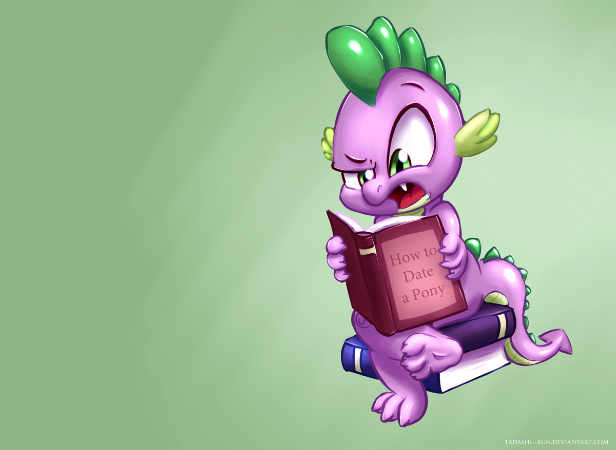 Spike is reading