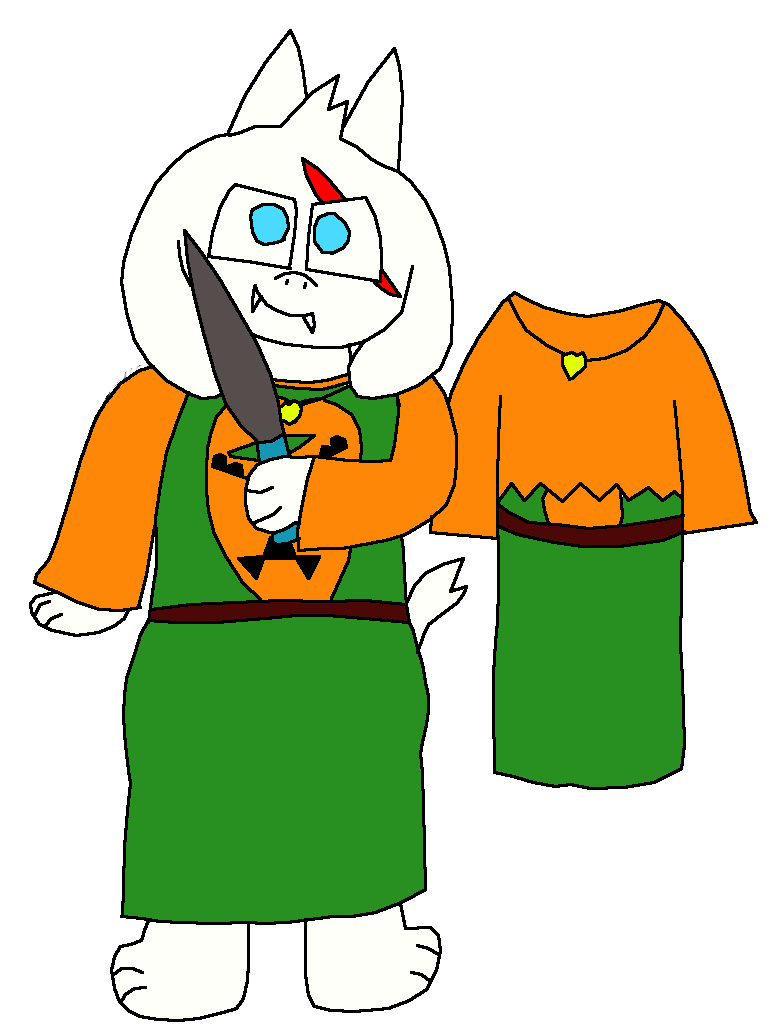 Future Asriel Costume 1 (Toriel's Robe)(Alt color) by Calledrocket265 ...