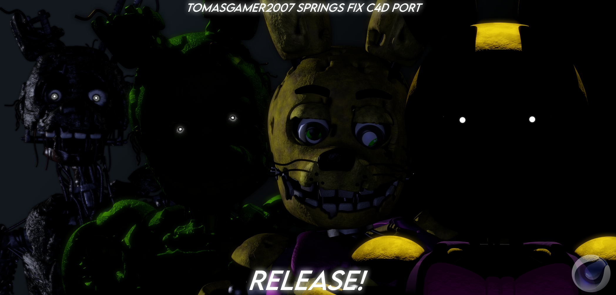 C4D)Download:FNAF AR Special Delivery Pack by Springtrap341 on