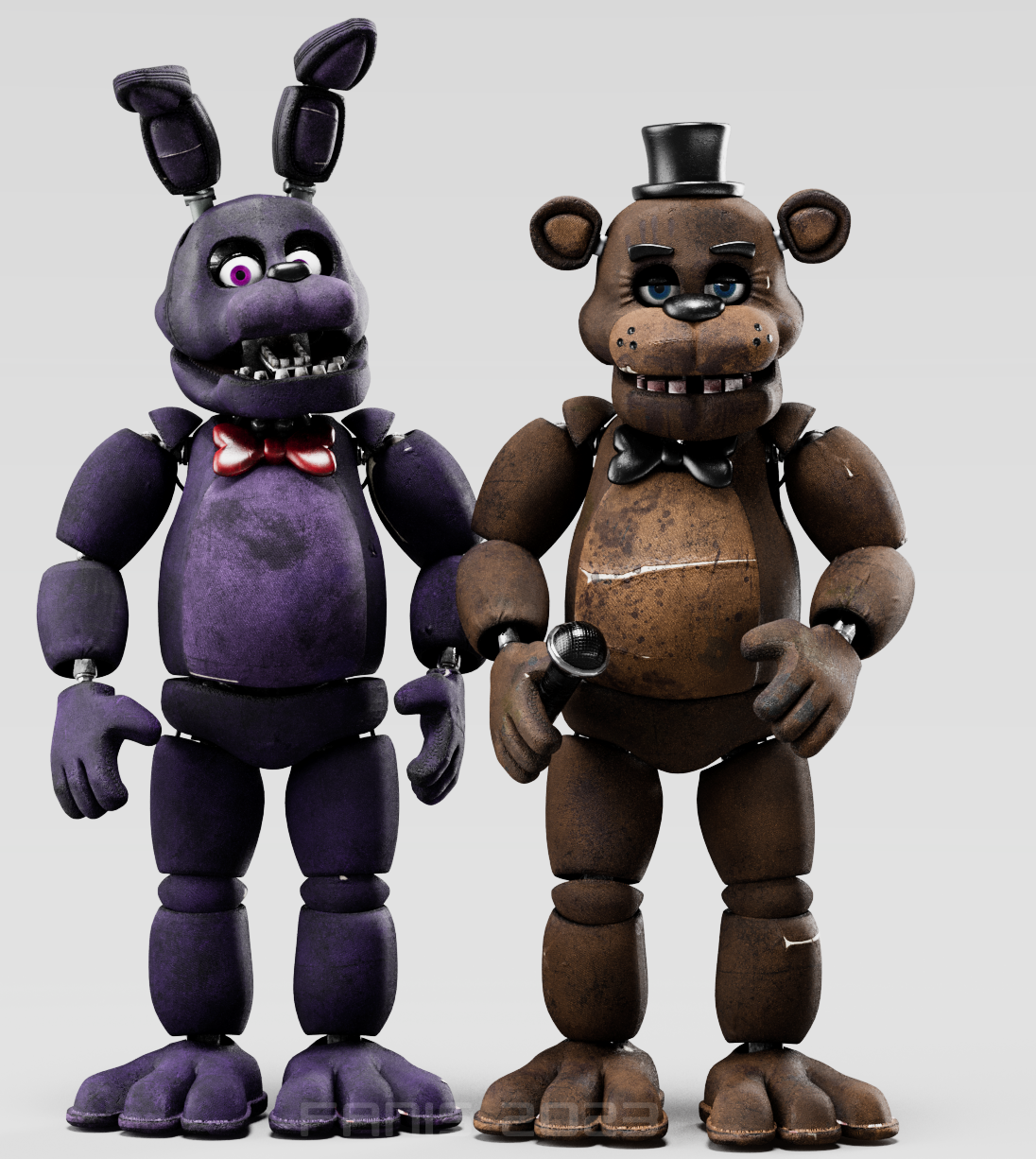 FNAF 1 - Shadow Freddy and Shadow Bonnie by KatonaKen on DeviantArt