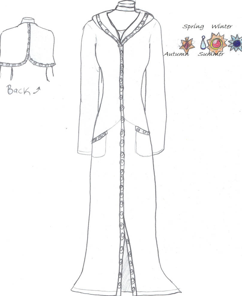 Fantasy Robe Pattern Witches Era ~ Magical Robe by DrizzleDaydream on DeviantArt