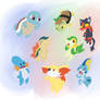 My fav pokemon starters!