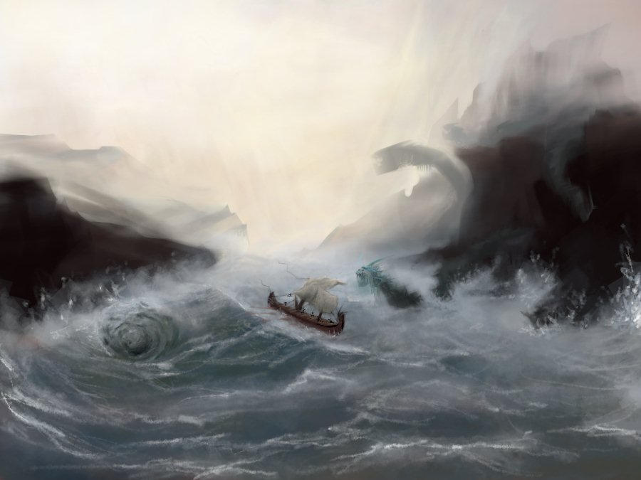 Odysseus Rock And Hard Place by LilNinju on DeviantArt