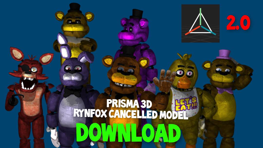 Plinks Rynfox Prisma 3d fnaf 1 rynfox cancelled model DOWNLOAD by fredoniksfm on ...