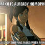 Stop Shipping mako/wu couple, mako is homophobic 